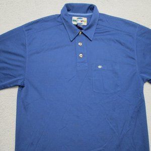 Mens Polo Shirt Ex-Officio Collared Short Sleeve Outdoor Travel Hiking Fishing L